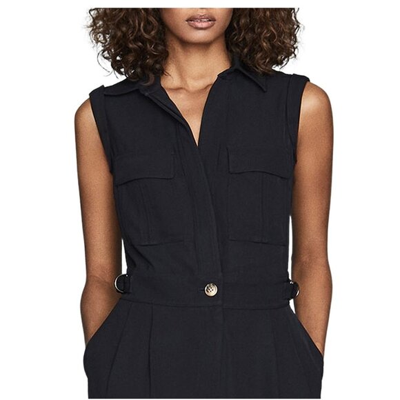 Reiss Abella Utility Belted Romper Jumpsuit - Picture 2 of 5